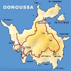 map, donoussa, roads